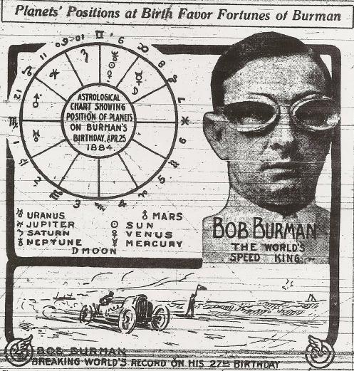 Bob Burman astrological chart